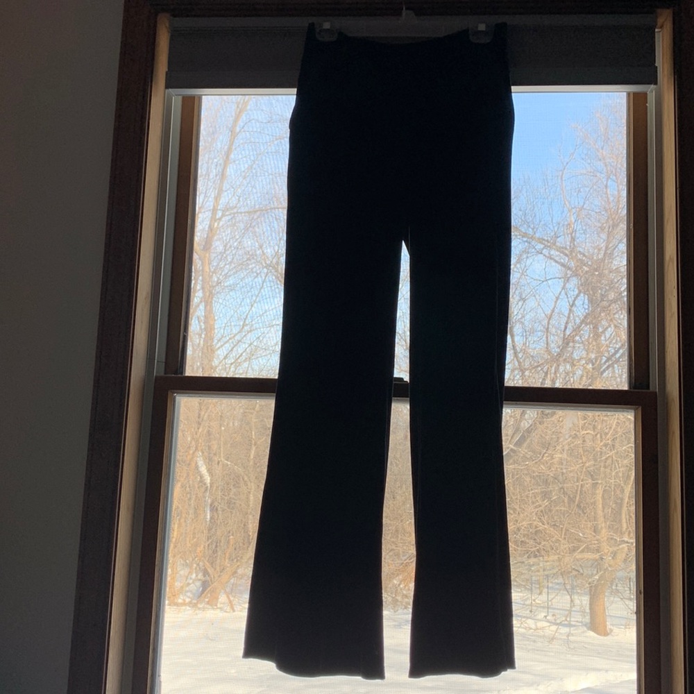 Black velvet The Limited Collection wide-leg pants